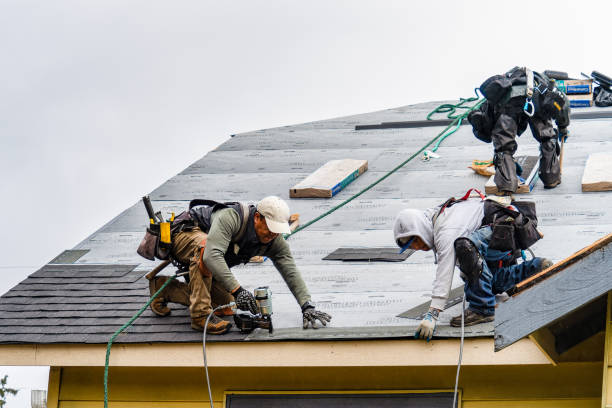 Professional Roof Replacement technician working in Greens Fork, IN